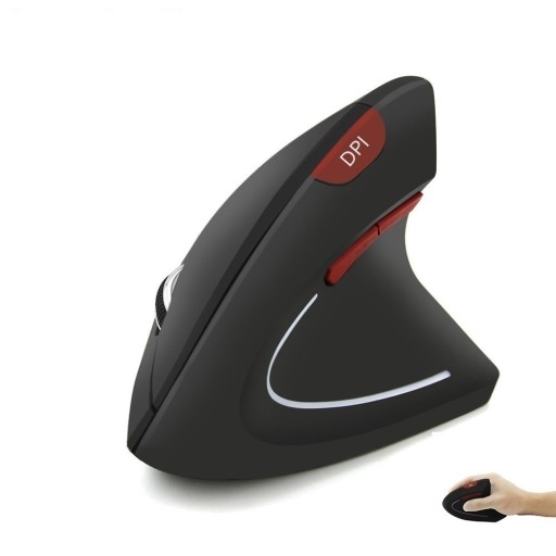 Bakgrundsbelyst ergonomisk trådlös mus