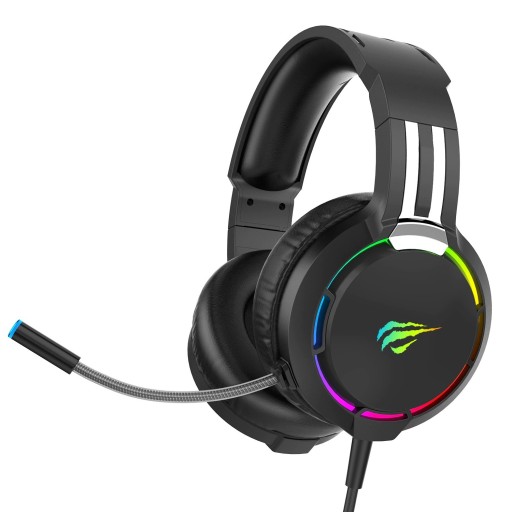 Bakgrundsbelyst gamingheadset med mikrofon
