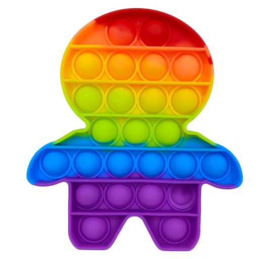 Pop it anti-stress leksak stick figur