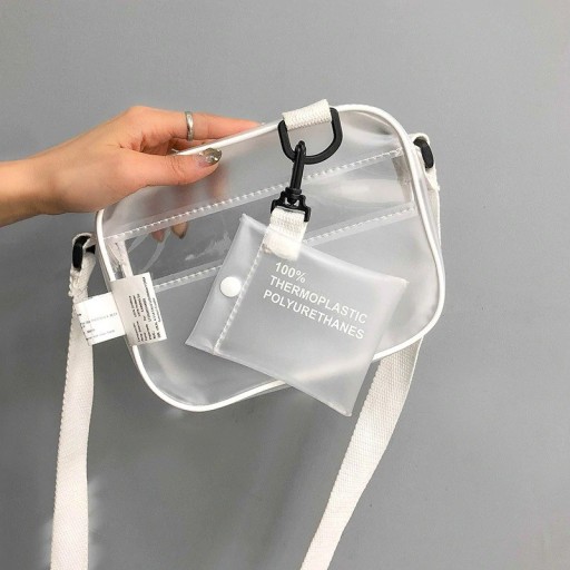 Transparent handväska för kvinnor