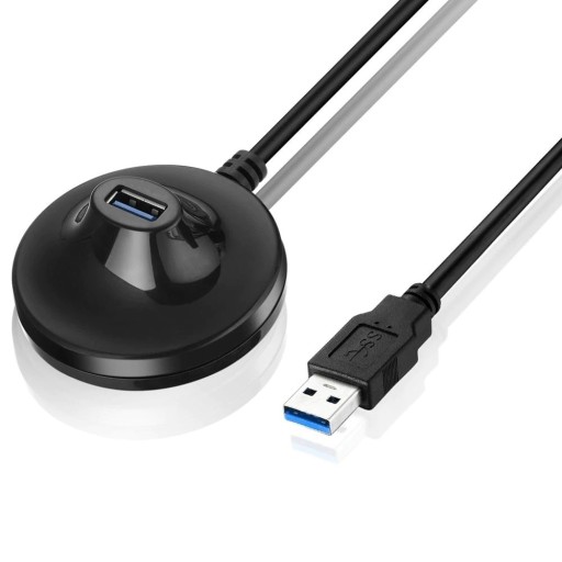 USB 3.0 förlängningskabel med stativ M/F 1,5 m