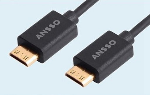 Mini HDMI till Micro HDMI / Mini HDMI anslutningskabel 40 cm