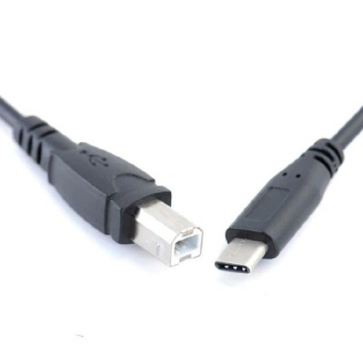 USB-C till USB-B M/M-anslutningskabel 1 m