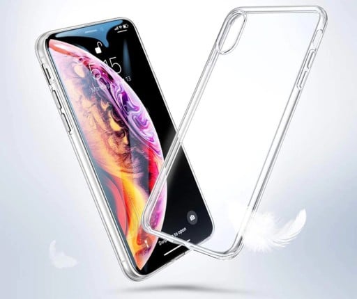 iPhone X genomskinligt fodral