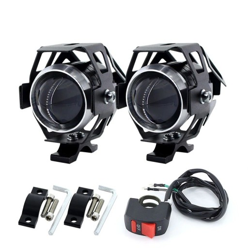 Extra LED-ljus för motorcykel 2 st