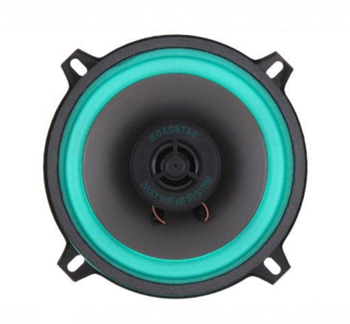 Bilhögtalare 12 V 100 W Maximal effekt 50 W RMS Fullregisterhögtalare Metallkropp 12,7 cm Universell montering