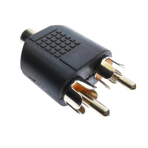Splitter för RCA (F) till 2x RCA (M)