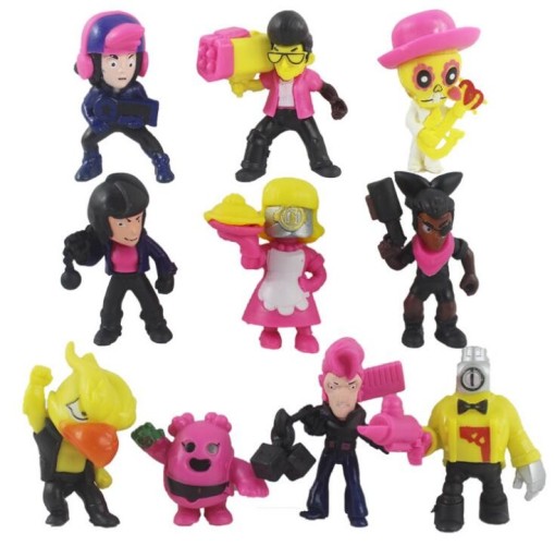 Set med färgade figurer 10 st.
