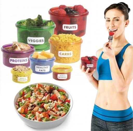 Set med fitnessboxar - 7 st.