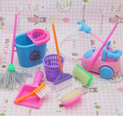 Rengöringsset för Barbie 9 st
