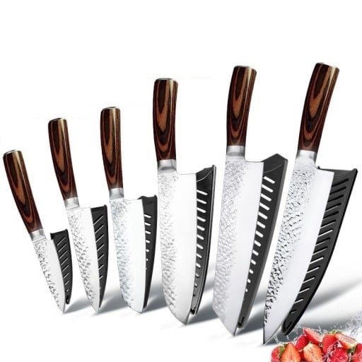 Set of Stainless Steel Knives 6 pcs A1387