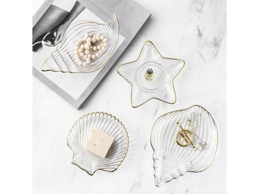Ocean glass tallrik set 4 st