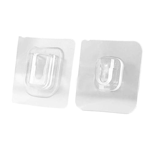 Självhäftande plastkrokar 2 st