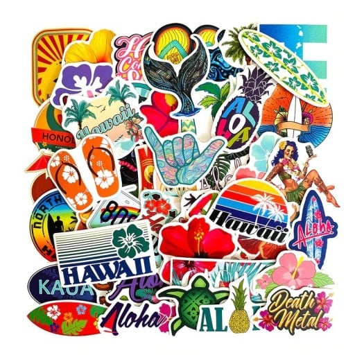 Hawaii klistermärken 50 st E298