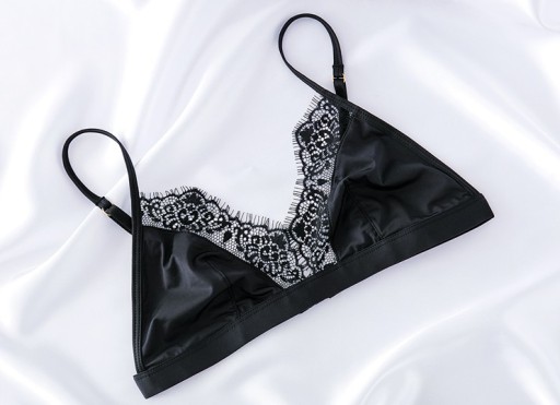 Satin-bh med spets J2724