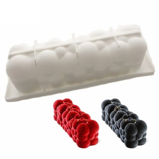 Silikon kakform med bubblor