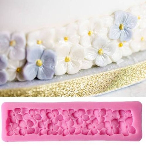 Silikonform med blommor