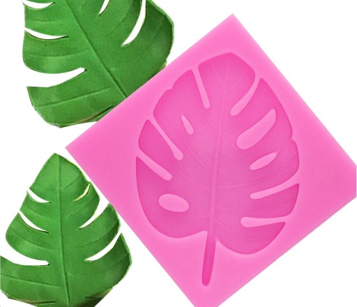 Silikonform med blad