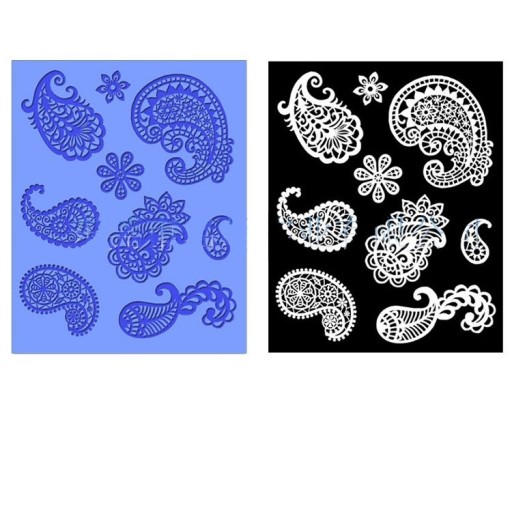 Silikonform med ornament