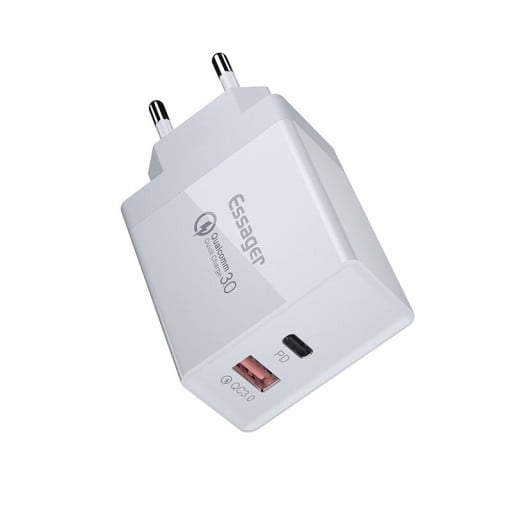 Nätverksadapter 2 USB/USB-C-portar K859