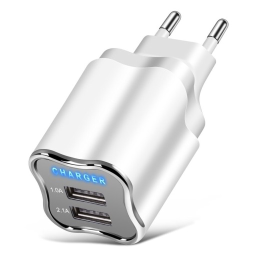 Dubbel USB-strömadapter K759