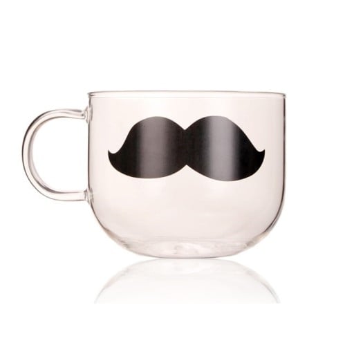Mustasch av glasmugg