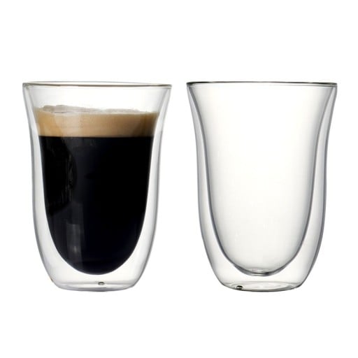 Dubbelväggiga kaffeglas 2 st