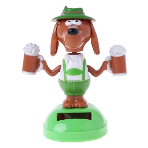 Solar hund med öl