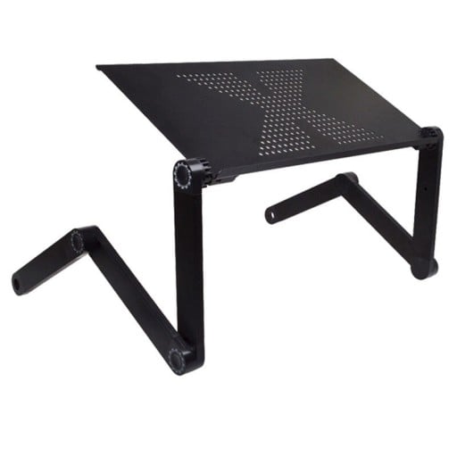 Laptopställ med förvaringshylla