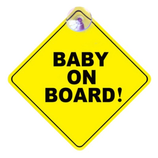 Baby ombord bil sugkopp diagram