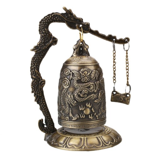 Tibetansk klocka med ornament