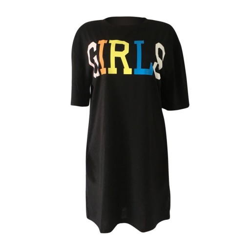 Svart t-shirt klänning