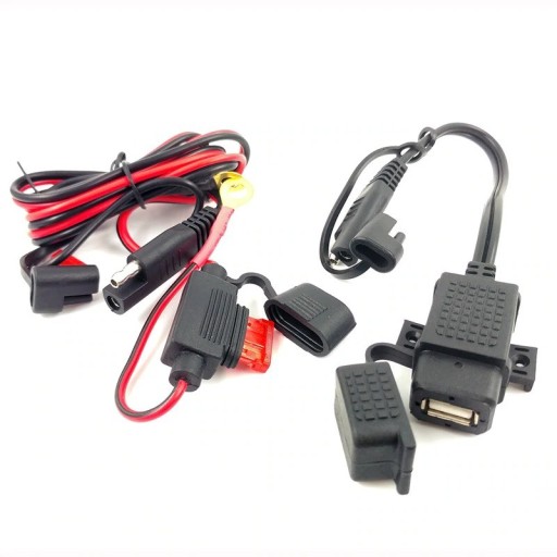 USB-adapter för motorcykel med SAE-kontakt