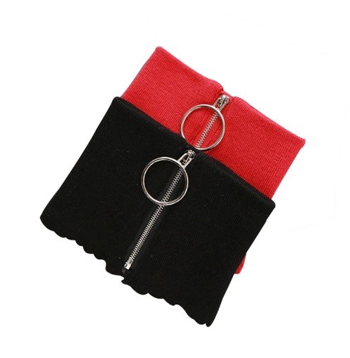 Damscarf med dragkedja J1070