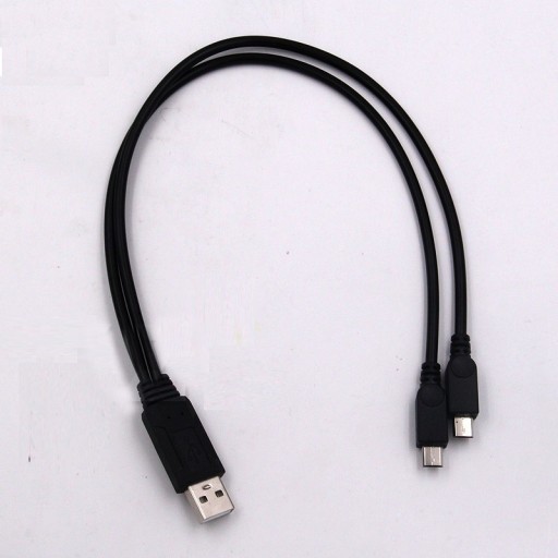 USB till Micro USB splitter