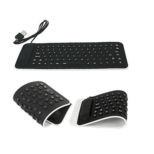 USB-tangentbord i silikon