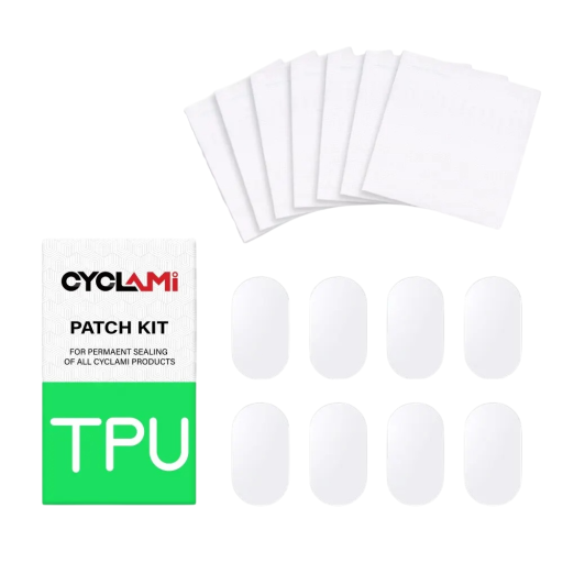 8 Piece Bicycle Inner Tube Repair Kit Gluten-Free TPU Patches Road Mountain Folding Bike Self-Adhesive Tyre Repair Tools