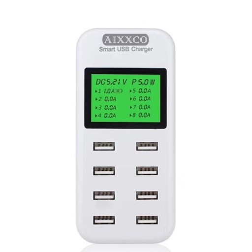 8-Port Charging Station with Display