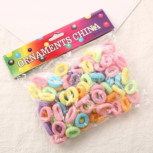 80 stuks haarelastiekjes