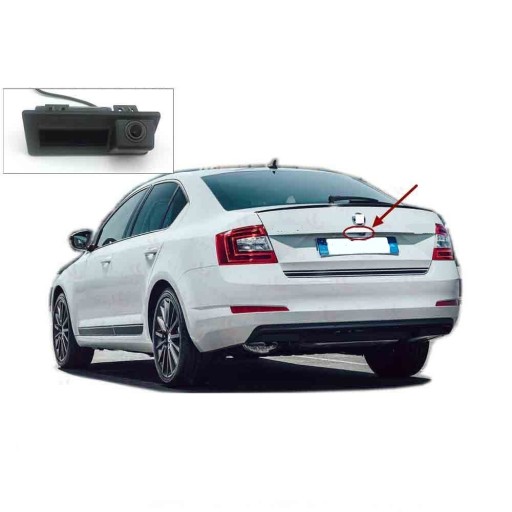 Parkerings-HD-kamera bak för Škoda Octavia och Superb
