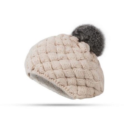 Vinterbarnmössa med pompom