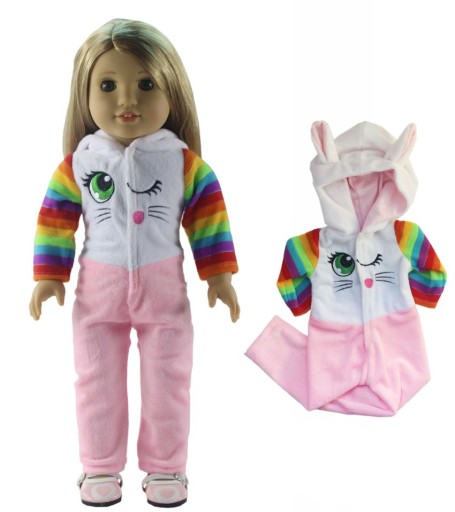 Djur jumpsuit för docka