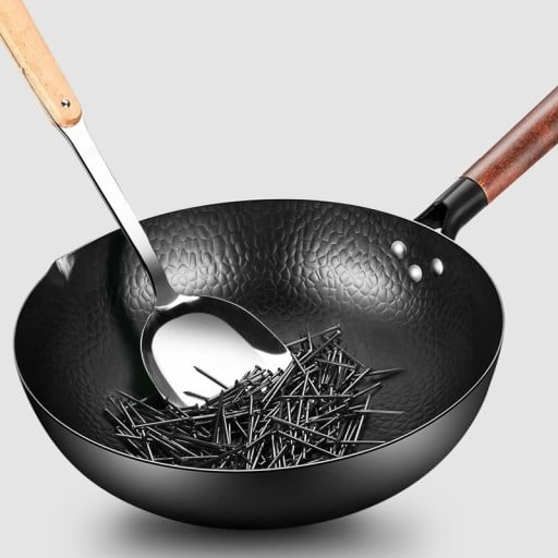Järnpanna med trälock