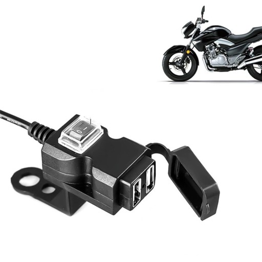 Dubbel USB motorcykelladdare A1852