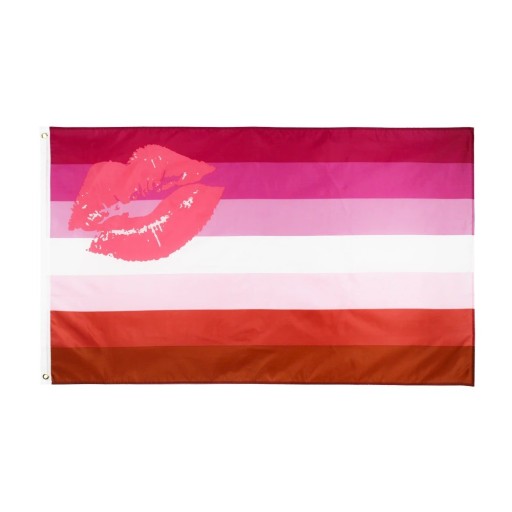 Lesbisk regnbågsflagga 90 x 150 cm