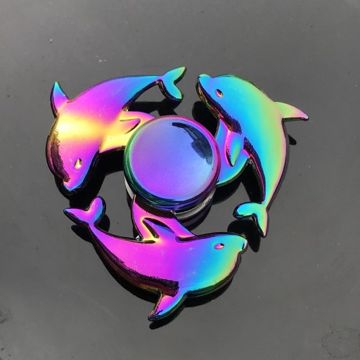 Rainbow fidget spinner metall A2222