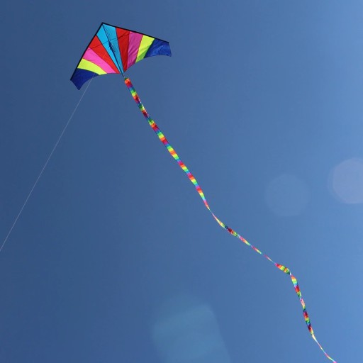 Rainbow kite tail - 10 m