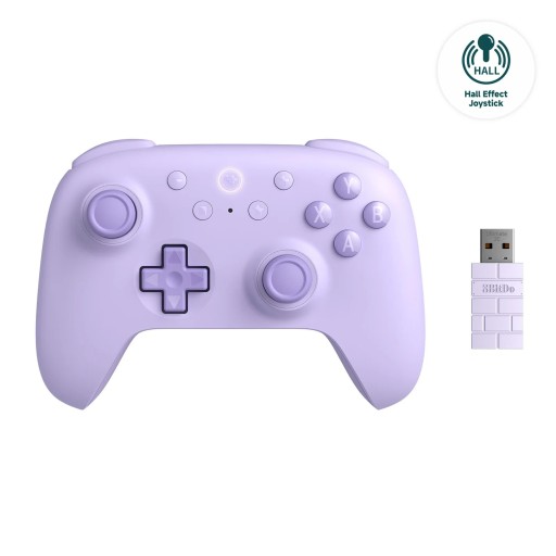 8BitDo Ultimate 2C trådlös kontroll färgglad med Hall-effektjoysticks för PC, Steam Deck, Android, Raspberry Pi och Windows 10/11
