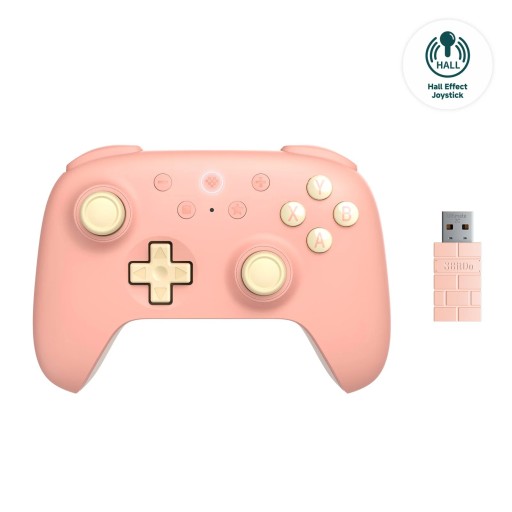 8BitDo Ultimate 2C trådlös kontroll färgglad med Hall-effektjoysticks för PC, Steam Deck, Android, Raspberry Pi och Windows 10/11