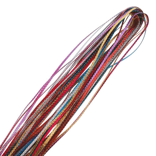 90 cm Farvede hårsnore 12 stk Mix nuancer til afrikanske fletninger DIY hestehaler Piger Dame Styling Frisurer Hårtilbehør Smykker